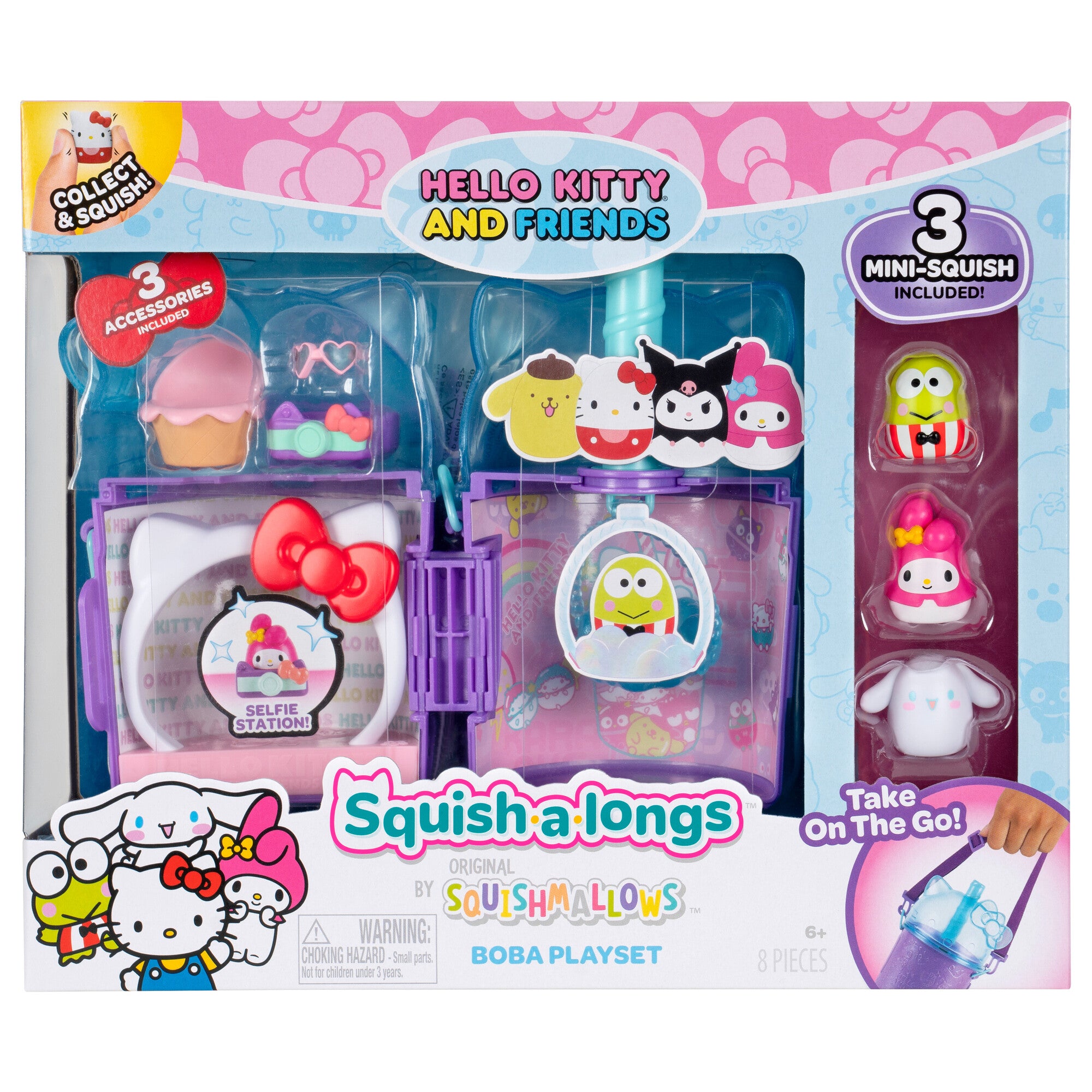 Squish-a-longs Hello Kitty and Friends Hello Kitty Boba Playset - Image 2