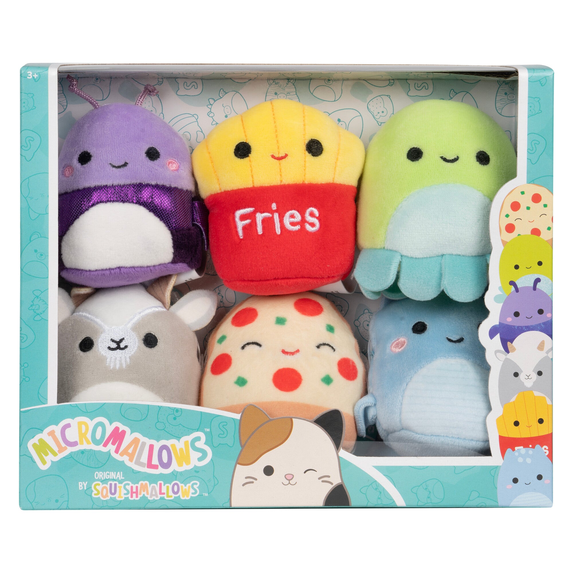 Micromallows 6-Pack ?C Axel Beetle. Lune Loch Ness Monster. Floyd French Fries. Orphie Octopus. Pep Pizza. Walker Goat - Image 2
